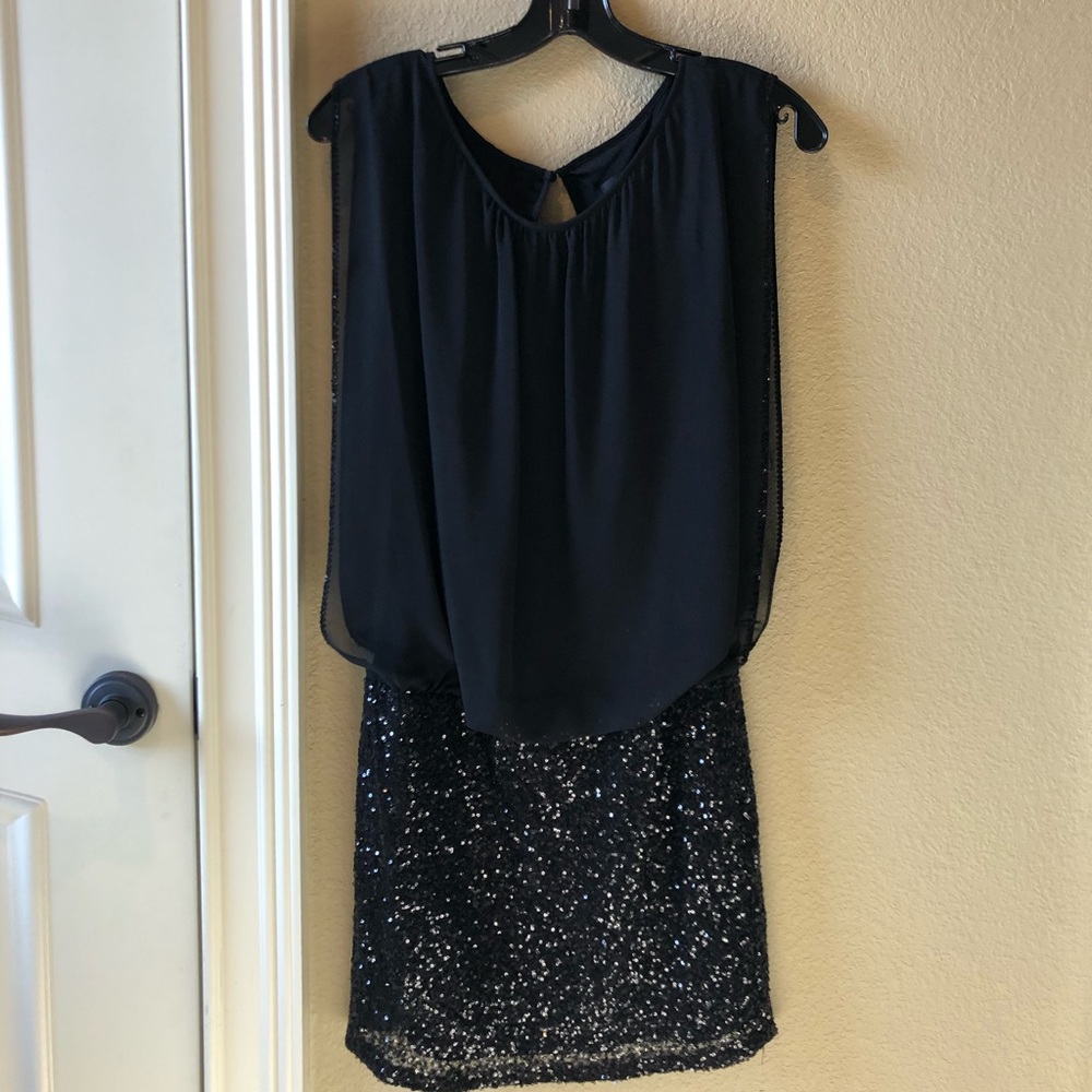 Black cocktail dress